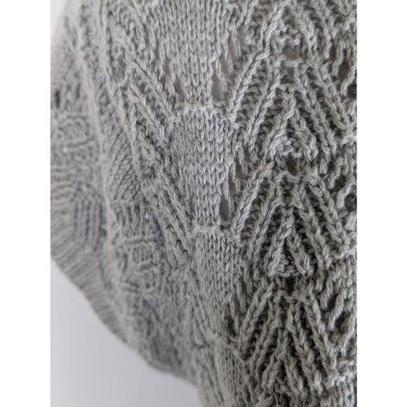 Vtge So knitted vest wmns Sz M Cotton blend meas Bust 35-36"C Back 26"EUC open - Picture 4 of 9